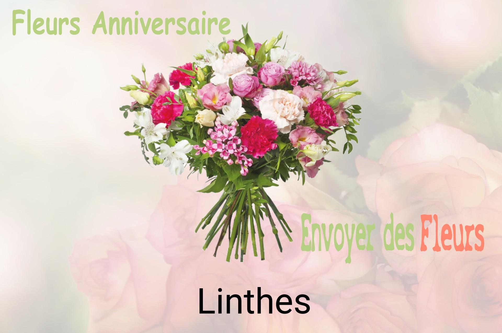Bouquet de fleurs d’anniversaire livré à Linthes